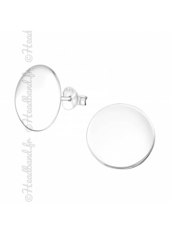 Boucles d'oreilles cercle argent