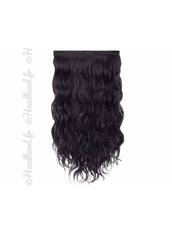 Extensions 3 bandes boucles wavy 50 cm - Brun