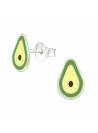 Clous d'oreilles avocat fille argent