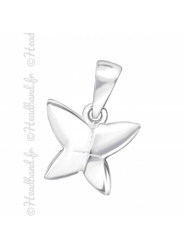 Pendentif enfant papillon argent massif