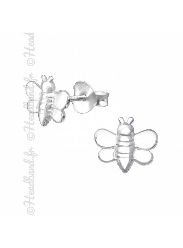 Clous d'oreilles enfant butterfly argent
