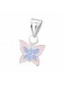 Pendentif enfant butterfly émail argent 925