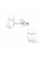Boucles d'oreilles fantôme argent