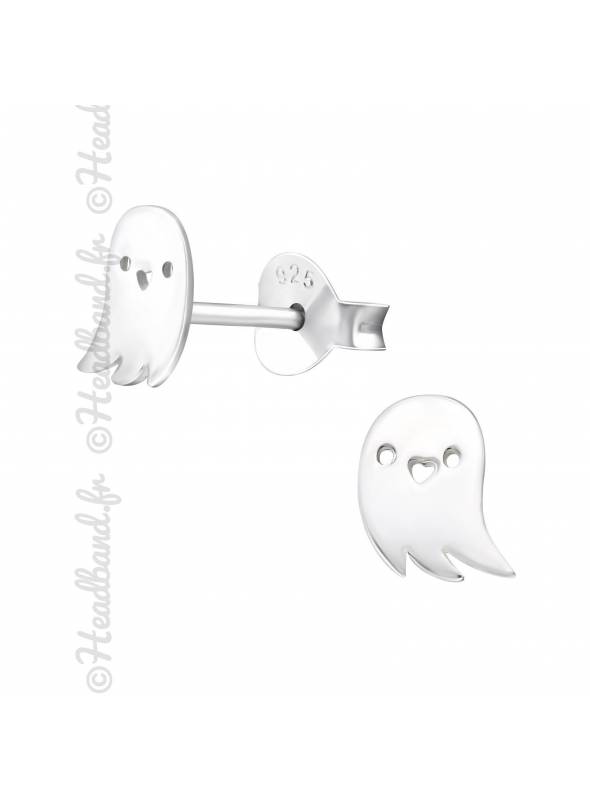 Boucles d'oreilles fantôme argent
