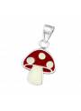 Pendentif champignon enfant argent