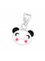 Pendentif enfant panda kawai argent