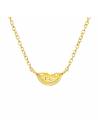 Collier motif pastèque plaqué or
