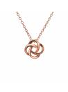Collier noeud celtique plaqué or rose