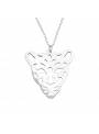 Collier tigre ajouré argent 925