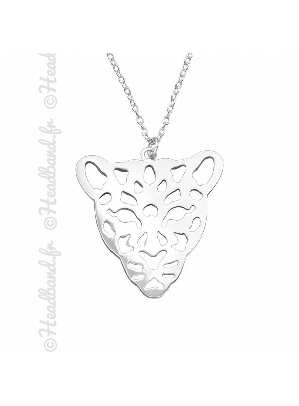 Collier tigre ajouré argent 925