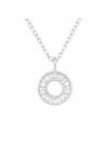 Collier cercle strass zirconium argent 925