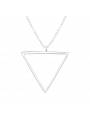Collier triangle pendentif argent 925