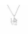 Collier pendentif mot love argent 925