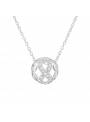 Collier boule cristaux zirconium argent 925