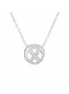 Collier boule cristaux zirconium argent 925