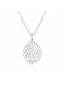 Collier boule cristaux zirconium argent 925