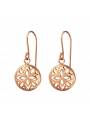 Boucles d'oreilles à motifs plaqué or rose