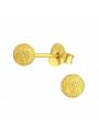 Clous d'oreilles boule 0,4 cm plaqué or