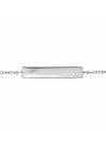 Bracelet barre cristaux coeur argent 925