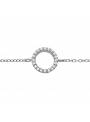 Bracelet rond pavage cristaux argent 925