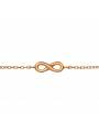 Bracelet signe infini plaqué or rose
