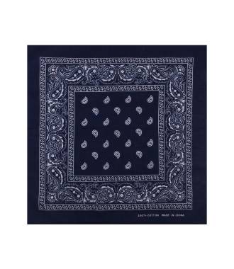 Bandana cheveux carré bleu marine