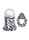 Headband cache cou sport motif zèbre