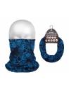 Headband running femme motif skull bleu