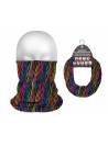 Headband tube femme rayé multicolore