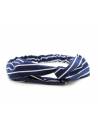Turban esprit marin croisé rayé bleu et blanc