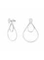 Boucles puces goutte double en argent