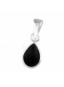 Pendentif onyx ovale argent 925