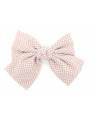 Maxi-barrette cheveux noeud à pois nude