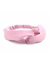 Headband turban rose uni en satin