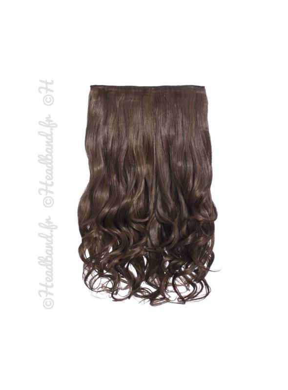 Extension cheveux monobande ondulée 45 cm - Brunette
