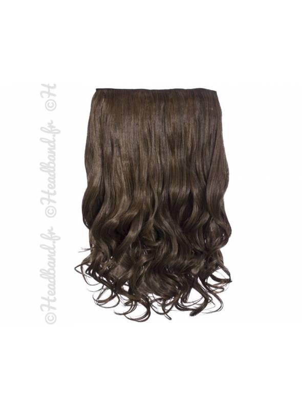 Extension cheveux monobande ondulée 45 cm - Châtain caramel