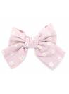 Pince maxi-noeud marguerites rose