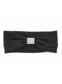 Bandeau large avec boucle cristaux noir