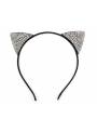 Serre-tête oreilles de chat strass
