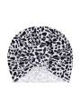 Turban motif vache noir et blanc