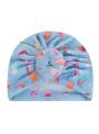 Bandeau turban fille motif glace bleu