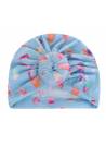 Bandeau turban fille motif glace bleu