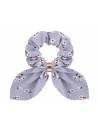 Chouchou petites fleurs bleu