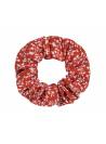 Chouchou motif feuillage rouille