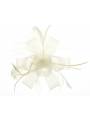 Barrette bibi tulle crème porté