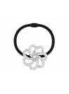 Elastique rosace strass argenté