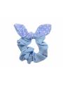 Chouchou fille noeud bleu pastel