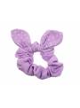 Chouchou fille noeud violet pastel