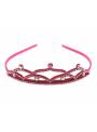 Diadème strass fille fushia