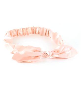 Bandeau noeud pois rose clair